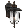 Elewacyjna LAMPA zewnętrzna Luverne KL-LUVERNE2-S Elstead KICHLER klasyczna OPRAWA ogrodowy kinkiet outdoor IP44 brąz przezroczysty