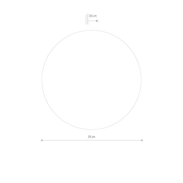 Przyścienna lampa nowoczesna Ring LED 10W 3000K do salonu złota