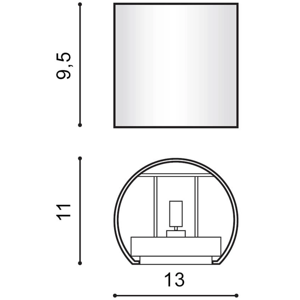 Ścienna lampa Leticia AZ1059 do kuchni metalowa aluminium