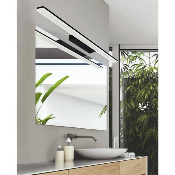 Łazienkowa lampa ścienna Epsilon nad lustro LED 18W 3000K czarna