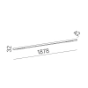 Liniowa oprawa czarna belka MIXLINE LED 24,5W 3000K listwa belka 40287-M930-W3-00-12