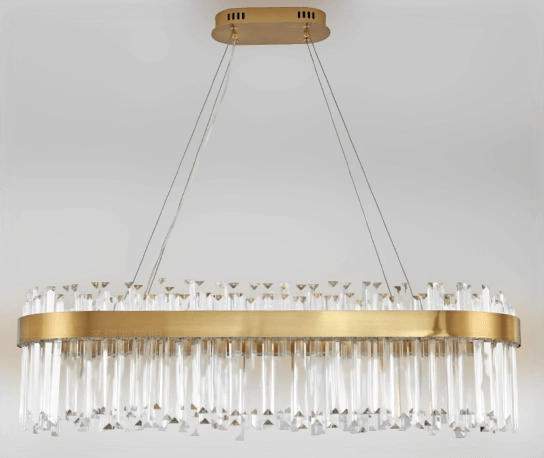 Salonowa lampa wisząca Lux CGLUXWIS100 Copel glamour LED 39W 3000K mosiądz