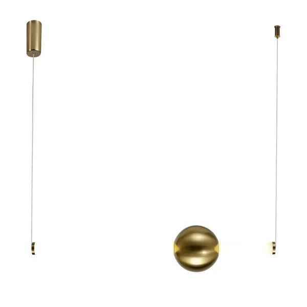 Lampa wisząca nowoczesna O-LINE ST-1688S złoty połysk metalowa LED 12W 3000K do jadalni