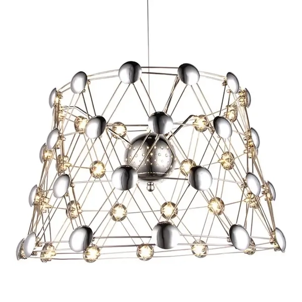 Lampa wisząca WIRE ML246 druciana LED 40W 3000K molekuły nikiel satynowany