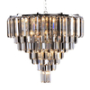 Lampa wisząca glamour Versailles 17701/20 kryształowa przydymiona chrom