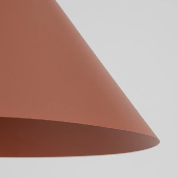 Minimalistyczna wisząca lampa Cono 6632 stożkowa pomarańczowy