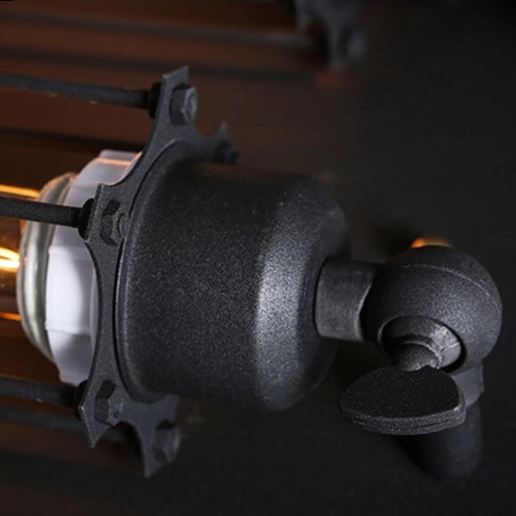 Plafoniera Retro ABIGALI-KRN4E27 Abigali kwadratowa do kuchni czarna