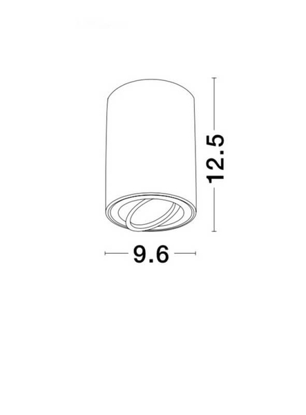 Downlight sufitowy CARRIZAL LE61427 metalowy okrągły biały