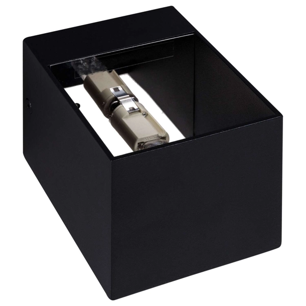 Kinkiet ścienny TRANSFER 90842-N metalowa kostka czarna