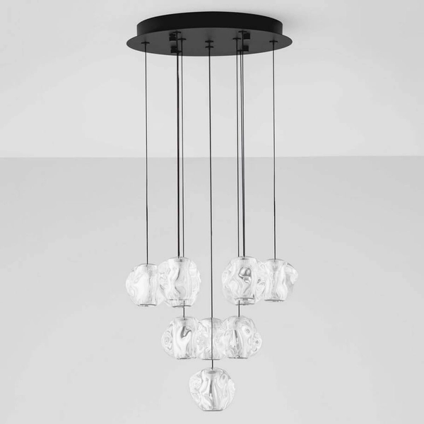 Wielopunktowa lampa wisząca CHEPEN LE44643 LED 48W 3000K czarny chrom