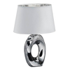 Biała lampka do sypialni Taba R50511089 abażurowa lampka na stolik