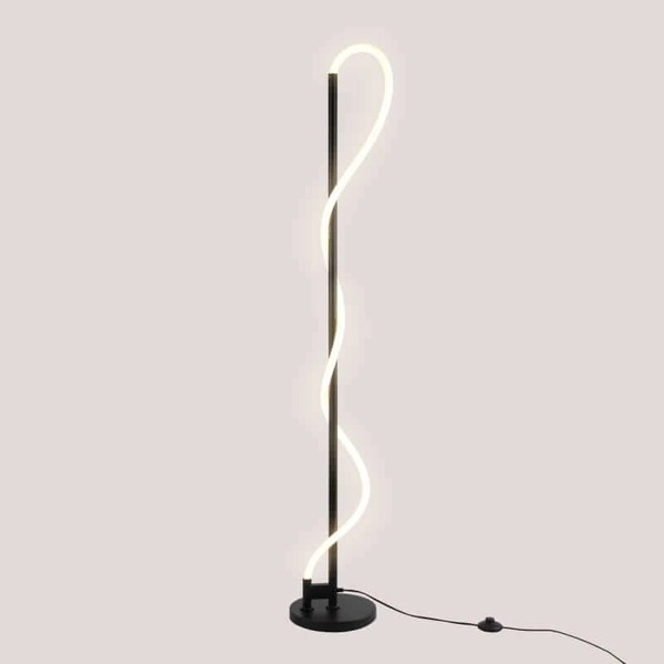 Nowoczesna lampa podłogowa Spirali ABR-EOS-C-30W LED 30W 3000K czarny