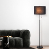 Lampa podłogowa Fogo LP-0304/2F BK Light Prestige tuba do sypialni czarna