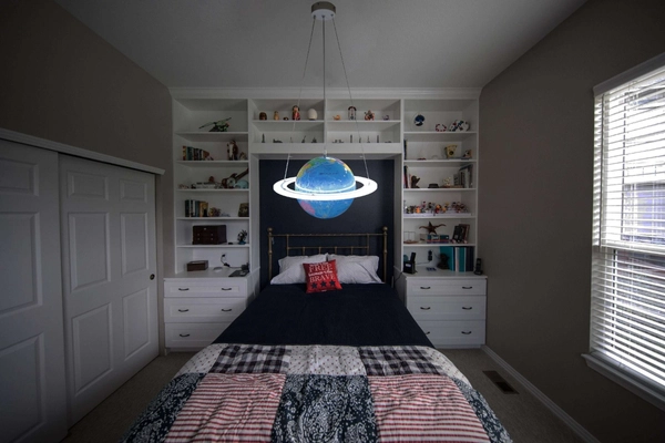 Dziecięca lampa wisząca GLOB Abigali dekoracyjna LED 48W 4000K planeta