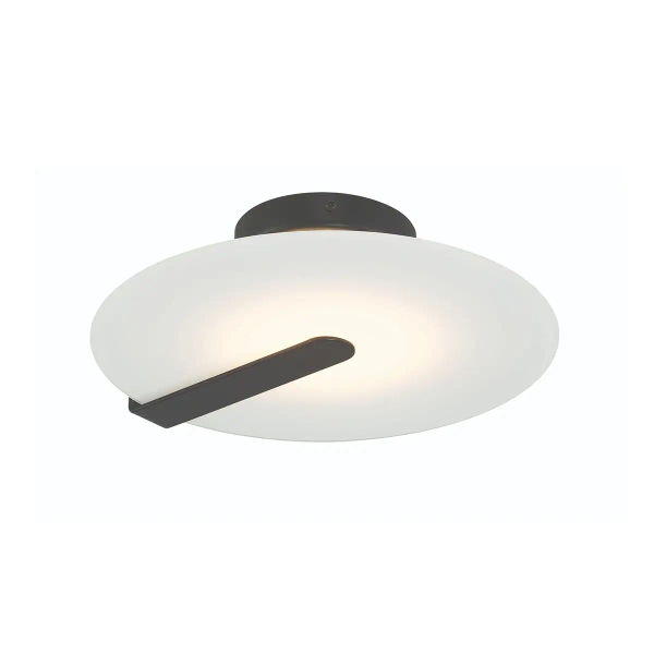 Metalowy plafon Nuvola QN-NUVOLA-F-S-BK LED 14W 3000K czarny biały
