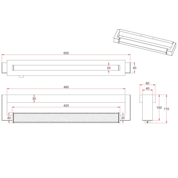 Łazienkowy kinkiet ścienny FABRIZIO 284770106 LED 9W 2300-4000K IP44 chrom