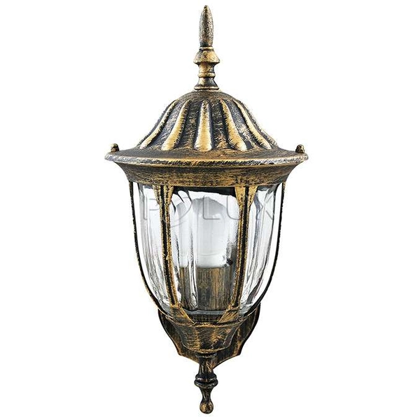 Zewnętrzna LAMPA ścienna FLORENCJA 302564 Polux metalowa OPRAWA elewacyjna retro outdoor IP43 patyna przezroczysta
