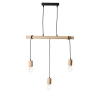 Lampa wisząca rustykalna Sven 101678 do salonu drewniana