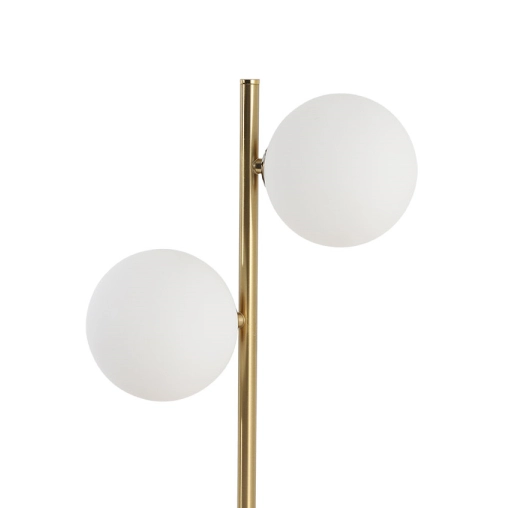 Lampka biurkowa złota Dorado LP-002/2T Light Prestige szklane mleczne bańki