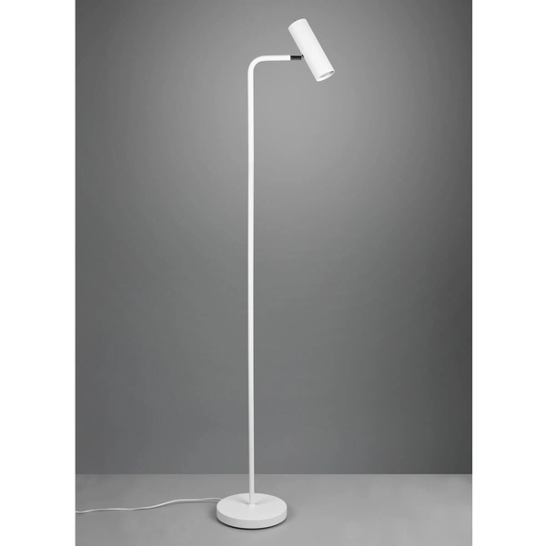 Salonowa lampa podłogowa MARLEY 412400131 Trio regulowana tuba biała