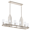 Geometryczna lampa wisząca QN-KIMROSE10-PN szkło nikiel