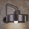 Kinkiet LAMPA ścienna JUMBO 31535 Sigma okrągła OPRAWA metalowa na wysięgniku czarna
