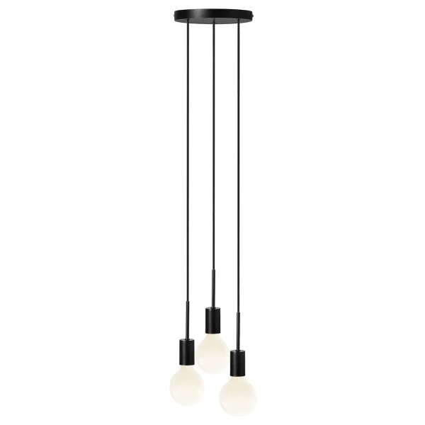 Loftowa lampa wisząca Paco 2112063003 potrójna czarna