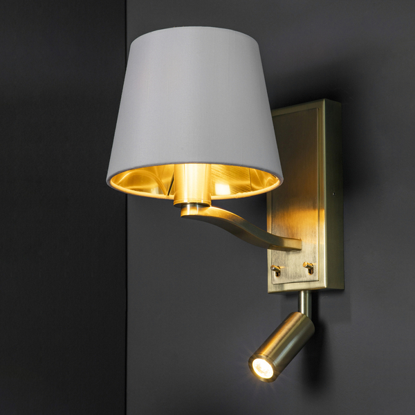 Kinkiet do sypialni Harvey 69092 spot LED 4W 3000K do czytania biały złoty