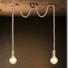 LAMPA wisząca ROPE 310100204 Trio metalowa OPRAWA marynistyczne liny patyna beżowe