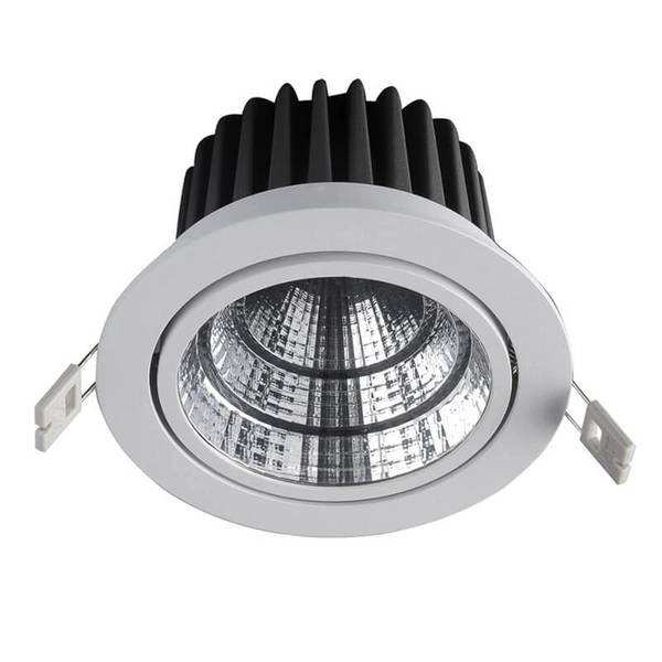 Wpustowa lampa sufitowa LED West TS05136 15W 1320LM 3000K S.WH Italux okrągła biała