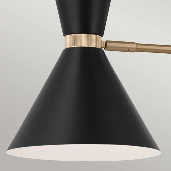 Podwójna lampa wisząca nad stół Phix KL-PHIX-2-LINEAR-CBB regulowana czarna