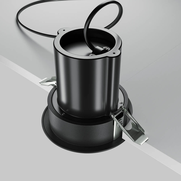 Wpuszczana lampa Hidden DL095-01-10W3K-B LED 10W 3000K punktowa czarna