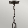 Industrialna lampa wisząca Collier HK-COLLIER-P-BX na łańcuchu czarna