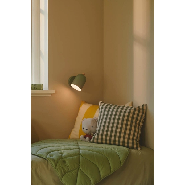 Lampa ścienna do pokoju dziecięcego GASTON 2412671023 zielony