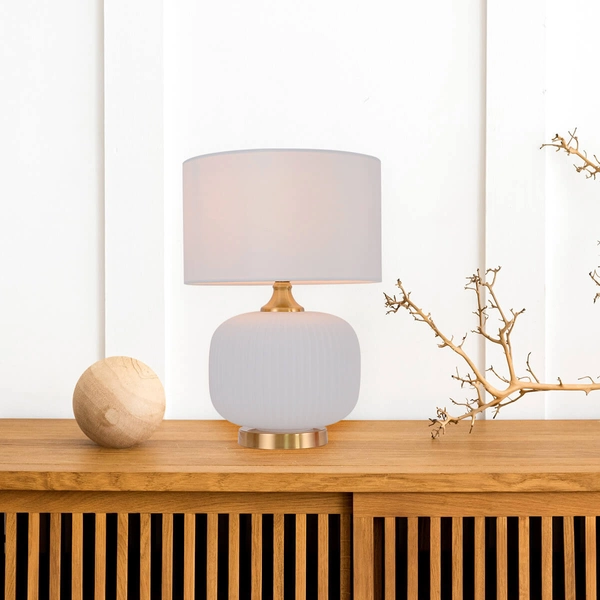 Ceramiczna lampka stołowa Tamiza LP-1515/1T small white do salonu biała