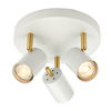 Lampa sufitowa Gull 59932 Endon reflektorki regulowane białe mosiądz