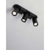 Nasufitowa lampa potrójna LUNBIRA LE45662 regulowana metalowa czarna
