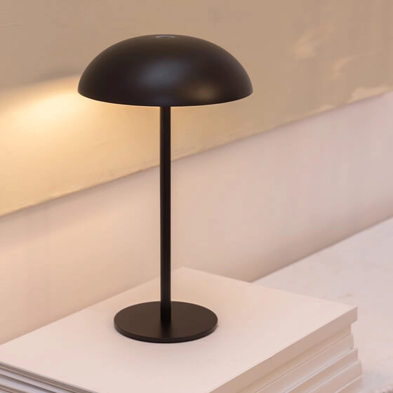 Lampka zewnętrzna stolikowa MROOM 26576-M930-D9-TD-12 czarna LED 4W 3000K dotykowa