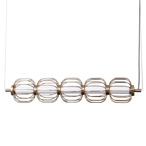 Lampa zwieszana Pedro PND-34405-5-HBR LED 100W 3000K metalowa złoty