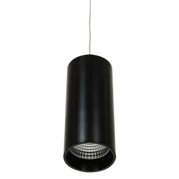 LAMPA wisząca MOLDES HL7719/12W 3000K BL Italux metalowa OPRAWA LED 12W zwis tuba czarna
