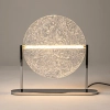 Okrągła lampa stołowa Mangata MOD387TL-L8CH3K LED 7W 3000K chrom