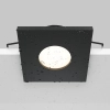 Kwadratowa lampa łazienkowa do zabudowy Stark DL083-01-GU10-SQ-B czarna