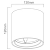 Sufitowa LAMPA downlight Neo Bianco Mobile Orlicki Design metalowa OPRAWA okrągła spot tuba biała