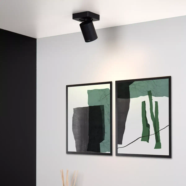 Sufitowa lampa do salonu NIGEL 09929/05/30 Lucide tuba czarny