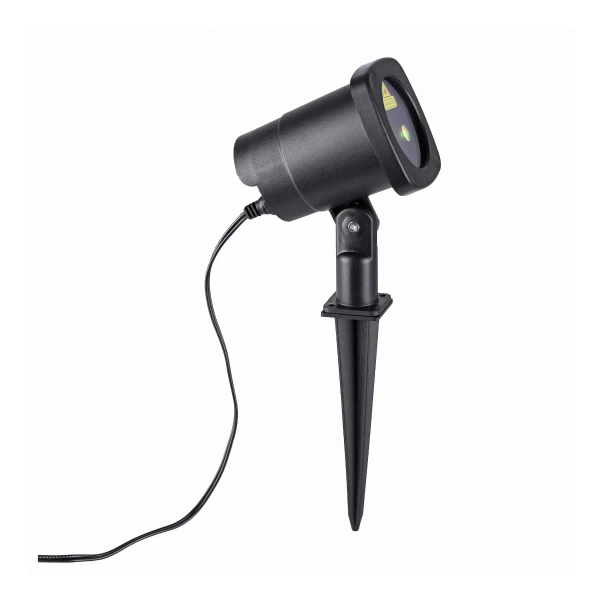 Ogrodowy reflektor LASER czarny LED 6W IP44 wbijany do ogrodu energooszczędny 19940-18