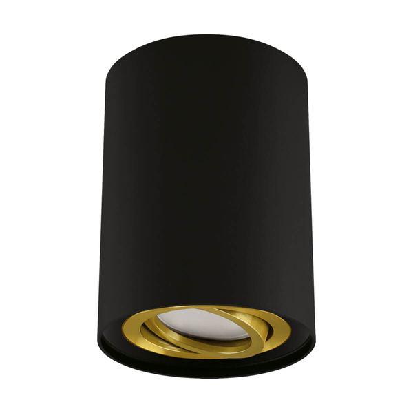 Plafon na sufit Hary 4240 Ideus tubka cylinder do jadalni czarny złoty