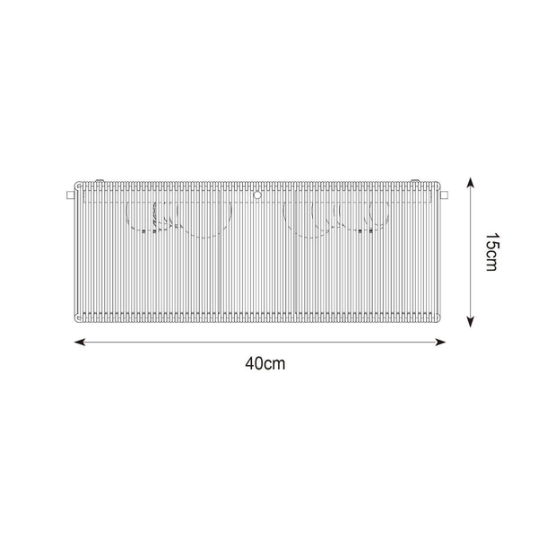 Sypialniany plafon kwadratowy Nomad square nad łóżko brązowy