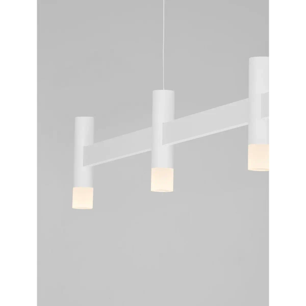 Ściemnialna lampa wisząca CORVETA LE45429 LED 21W 3000K metalowa biała