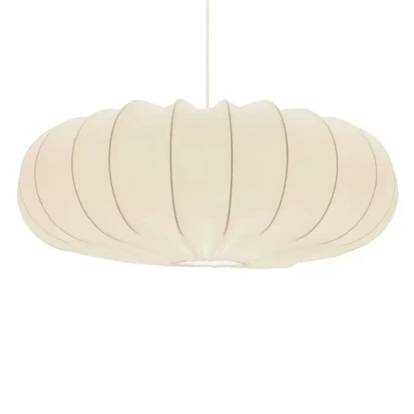 Abażurowa lampa wisząca Cafee' 31-39224 skandynawska kremowa biała