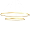 Wisząca lampa ledowa Carlo 65W 4000K złote ringi zwis nad łóżko